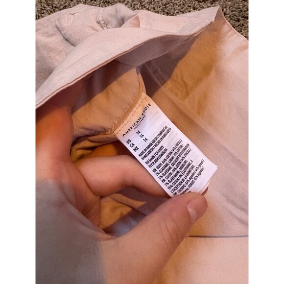 NEW American Eagle Stretch Bubble Mini Skort Skirt Mid-Rise Hushed Violet 14 - Picture 8 of 12